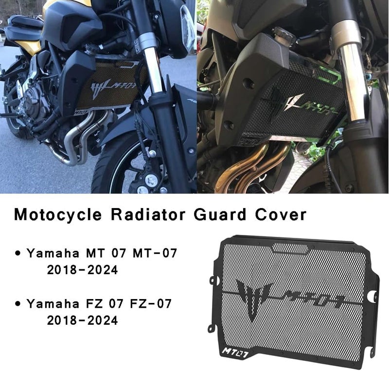 FREAXLL Motocycle Radiator Grille Guard Fit for MT07 MT-07 FZ-07 2018 2019 2020 2021 2022 2023 2024 2025 - Image 2